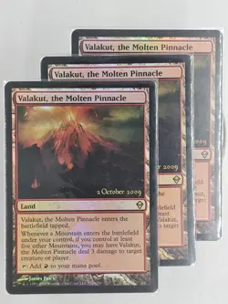 3x Foil Valakut, the Molten Pinnacle Zendikar Prerelease Fast Free Shipping! - Image 1