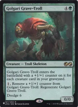 Golgari Grave-Troll The List Regular Rare #167 NM MTG - Image 1