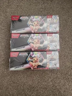 Pokemon Prismatic Evolutions Surprise Box/Booster Sam's Club Bundle (Lot of 3) - Image 1