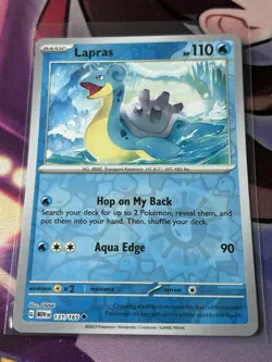 Lapras 131/165 Reverse Holo MEWen 151 English Pokemon Card - NM - Image 1