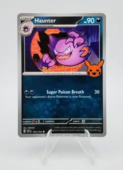 Haunter 103/162 Trick or Trade BOOster 2024 Pokemon Card - Image 1