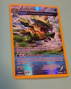Pokemon Ludicolo, Rare, Reverse Holo, XY - Primal Clash, Stage 2, 130 HP, 37/160 - Image 1