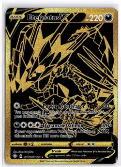Eternatus V SV121/SV122 Secret Rare Shining Fates Shiny Vault Pokemon Near Mint - Image 1