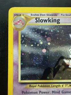 Pokemon Slowking Holo SWIRL Unlimited 14/111 Neo Genesis (LP) - Image 2