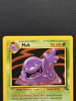 Pokemon TCG Muk 28/62 Fossil Set Rare Near Mint 1999 WoTC Unlimited - Image 2
