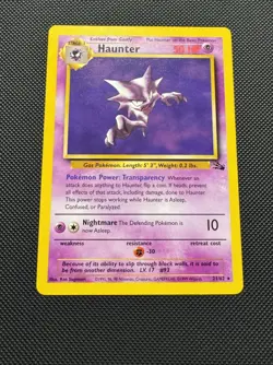 Pokemon TCG Haunter 21/62 Fossil Set Rare Near Mint 1999 WoTC Unlimited - Image 2