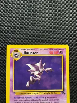 Pokemon TCG Haunter 21/62 Fossil Set Rare Near Mint 1999 WoTC Unlimited - Image 3