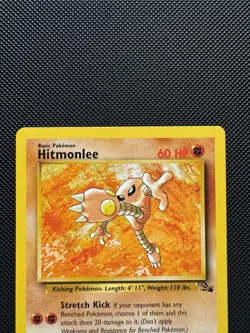 Pokemon TCG Hitmonlee 21/62 Fossil Set Rare Near Mint 1999 WoTC Unlimited - Image 3
