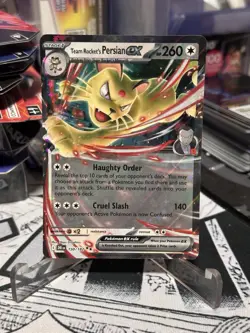 Team Rocket's Persian ex DRI 150/182 Pokemon Destined Rivals NM/M - Image 2