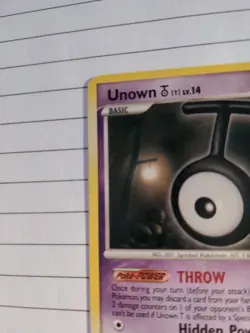 Unown T 67/123 Diamond & Pearl Mysterious Treasures Pokemon Card - LP - Image 2