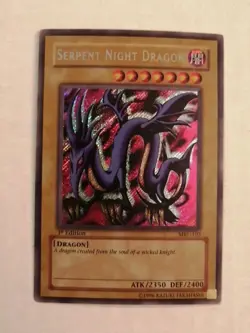 Serpent Night Dragon #MRL-103 Yugioh Secret Rare Card 1st Edition MP - Image 1