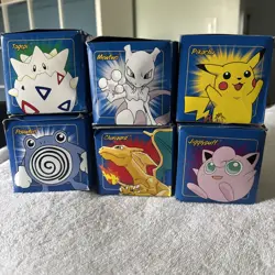 1999 Pokemon Burger King Special Edition 24k Gold Played Card Full Set NIB - Image 1
