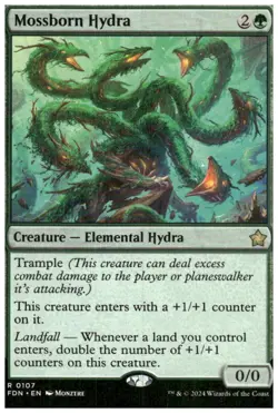 Foundations #107 Mossborn Hydra - Image 1