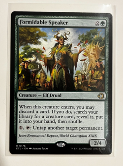 MTG – Lorwyn Eclipsed – Formidable Speaker – Rare 0176 - Image 1