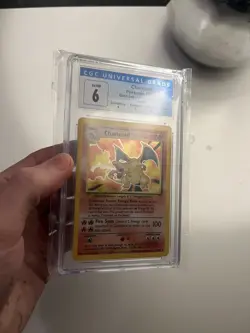 1999 POKEMON BASE SET CHARIZARD HOLO #4 Cgc graded 6 psa - Image 1