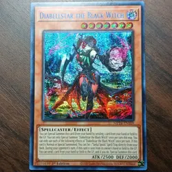 MP24-EN109 Diabellstar the Black Witch Prismatic Secret Rare 1st Edition YuGiOh - Image 1