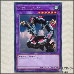 Metal Dragon - LOB-EN102 - Rare Unlimited Yugioh - Image 1