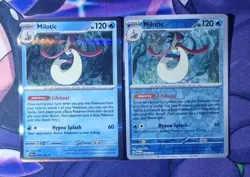 Pokemon Card 036/182 Milotic Holo Rare & Reverse Holo Rare Bundle Paradox Rift - Image 1
