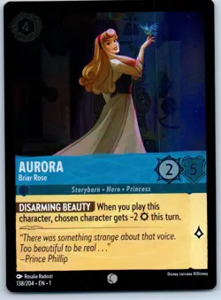 Aurora Briar Rose Holo Foil 138/204 Disney Lorcana Trading Card Single - Image 1