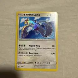 Shining Lugia Holo SM82 Sun & Moon Black Star Promo Pokemon Card NM - Image 1