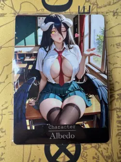 Albedo Overlord Hentai Anime Doujin Waifu ACG Custom Card - Image 1