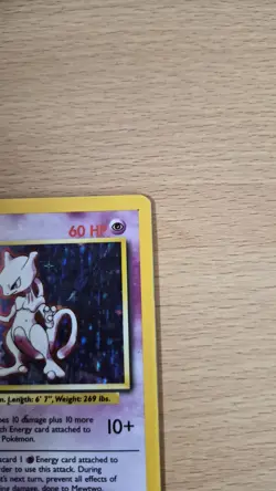 Pokemon TCG Base Set Mewtwo Holo Rare 10/102 HP - Image 4