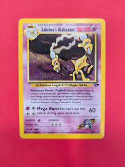 Pokemon TCG Sabrina's Alakazam. Holo Rare. Gym Challenge 16/132. Good Condition! - Image 1