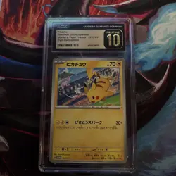 CGC PRISTINE 10 2024 POKEMON JAPANESE SV-P PROMO | #197 PIKACHU - Image 1