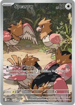 1x Spearow - 151/132 - Illustration Rare NM-Mint Pokemon ME01 - Mega Evolution - Image 1