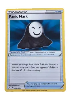 New: 2022 Pokemon TCG Panic Mask 165 Swsh11: Lost Origin Regular Uncommon - Image 1