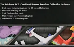 Pokemon Combined Powers Premium Collection Lugia EX Suicune EX 11 Packs *Sealed* - Image 5