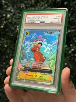 PSA 10 GEM MINT Monkey.D.Luffy Treasure Rare Two Legends OP07-109 - Image 1