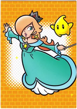 Super Mario card TCG - 223 - Rosalina - Line Drawing Card Near Mint / Ex+ - Image 1
