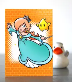 Super Mario card TCG - 223 - Rosalina - Line Drawing Card Near Mint / Ex+ - Image 3