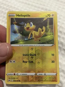 Helioptile - 049/159 - Reverse Holo - Crown Zenith - Pokemon Card - Image 1
