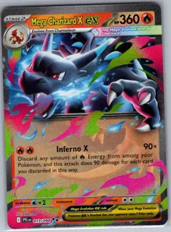 Mega Charizard X ex 013/094 ME02: Phantasmal Flames - Pokemon Card - NM - Image 1