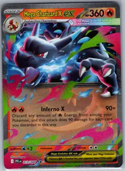 Mega Charizard X ex 013/094 ME02: Phantasmal Flames - Pokemon Card - NM - Image 1