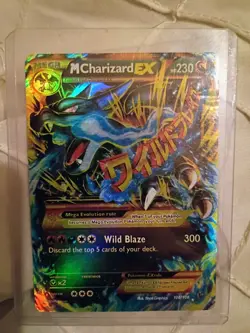 Pokemon Mega M Charizard EX TCG Secret Ultra Rare Holo Card XY Flashfire 108/106 - Image 4