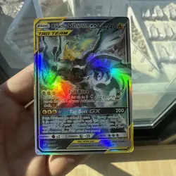 Pokemon Pikachu & Zekrom GX SM168 Full Art Tag Team Promo Card - Image 2