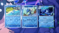 Kingdra Holo & Reverse 032/182 Paradox Rift Pokemon Card Evolution Line Horsea - Image 1
