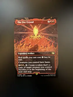 MTG Final Fantasy English The Fire Crystal Borderless 0337 Non-Foil - Image 1