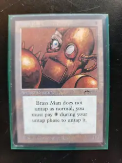 Brass Man Arabian Nights Magic: The Gathering MTG x2 Lightly Played LP - Image 2