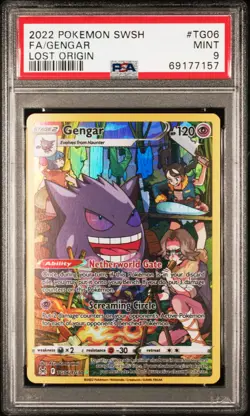 2022 Pokemon Sword & Shield Lost Origin Gengar #TG06 PSA 9 - Image 1