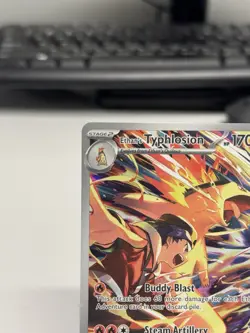 Pokemon TCG Destined Rivals Ethan's Typhlosion Illustration Rare Card 190/182 - Image 3
