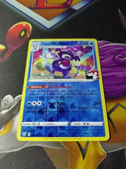 Pokemon Galarian Mr. Rime 036/189 Reverse Holo Thank You Play Promo 2020 NM - Image 1
