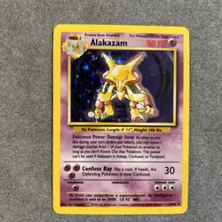 Pokemon TCG Alakazam Base Set 1/102 Holo 1999-2000 Wizards Base Set - Image 1
