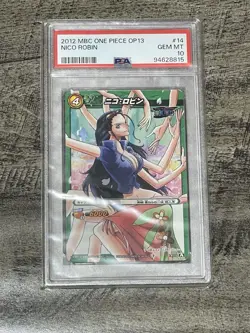 PSA10 - 2012 Nico Robin #14 One Piece Miracle Battle Carddass - Image 1