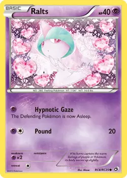Ralts RC8/RC25 Legendary Treasures Pokemon Card NM - Image 1