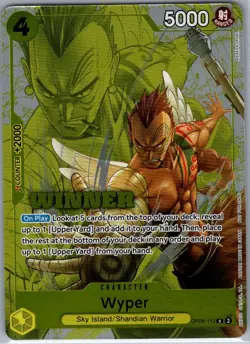 Wyper (Winner Pack 2025 Vol. 2) OP08-110 English One Piece Promotion Card - NM - Image 1