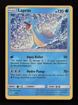 Lapras 5/12 McDonald's Collection 2019 Pokemon Moderately Played - Image 1